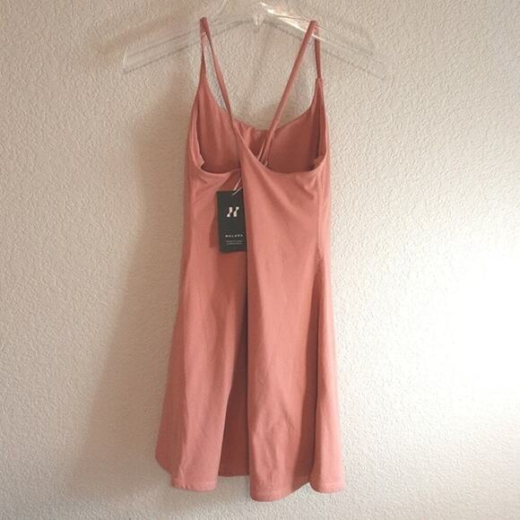 Halara NWT Everyday Wannabe Cloudful Backless Flare Tennis Dress Tawny Orange S - Picture 3 of 12